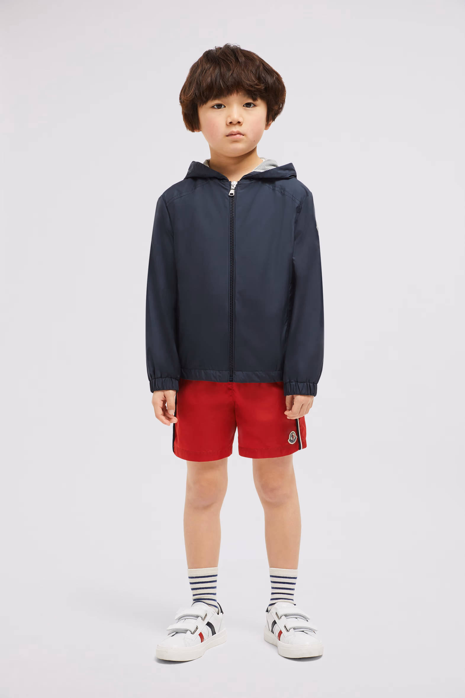 Desmon Hooded Jacket Boy Dark Blue Moncler 2